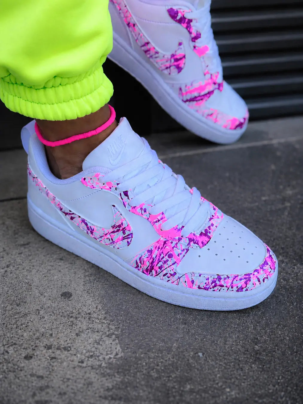 Nike Court Borough Personnalisée Rose & Fuchsia