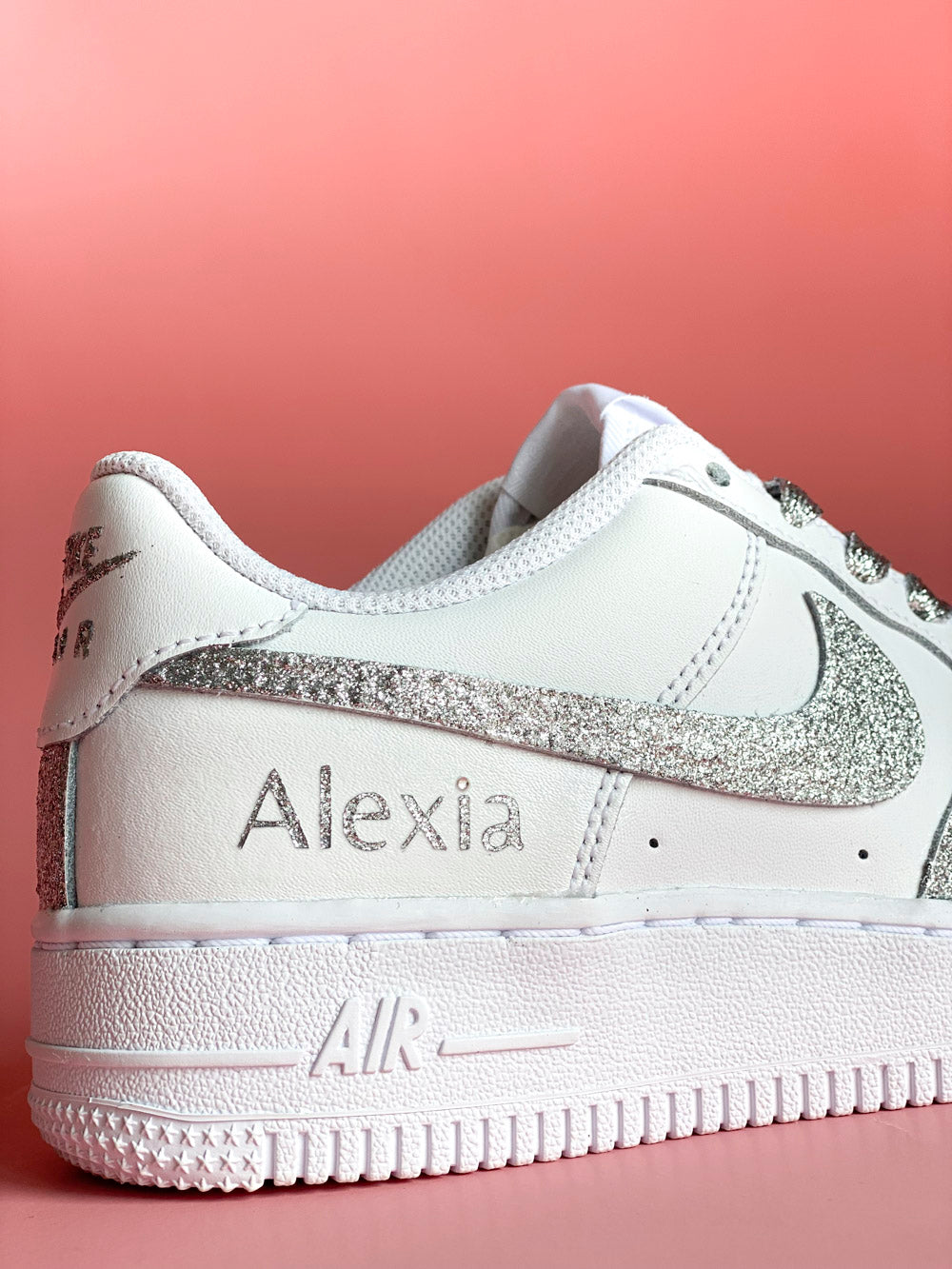 Nike AF1 Glitter Argenté - COLORSNEAK