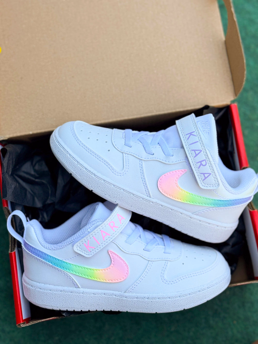 Nike enfant personnalisée pastel