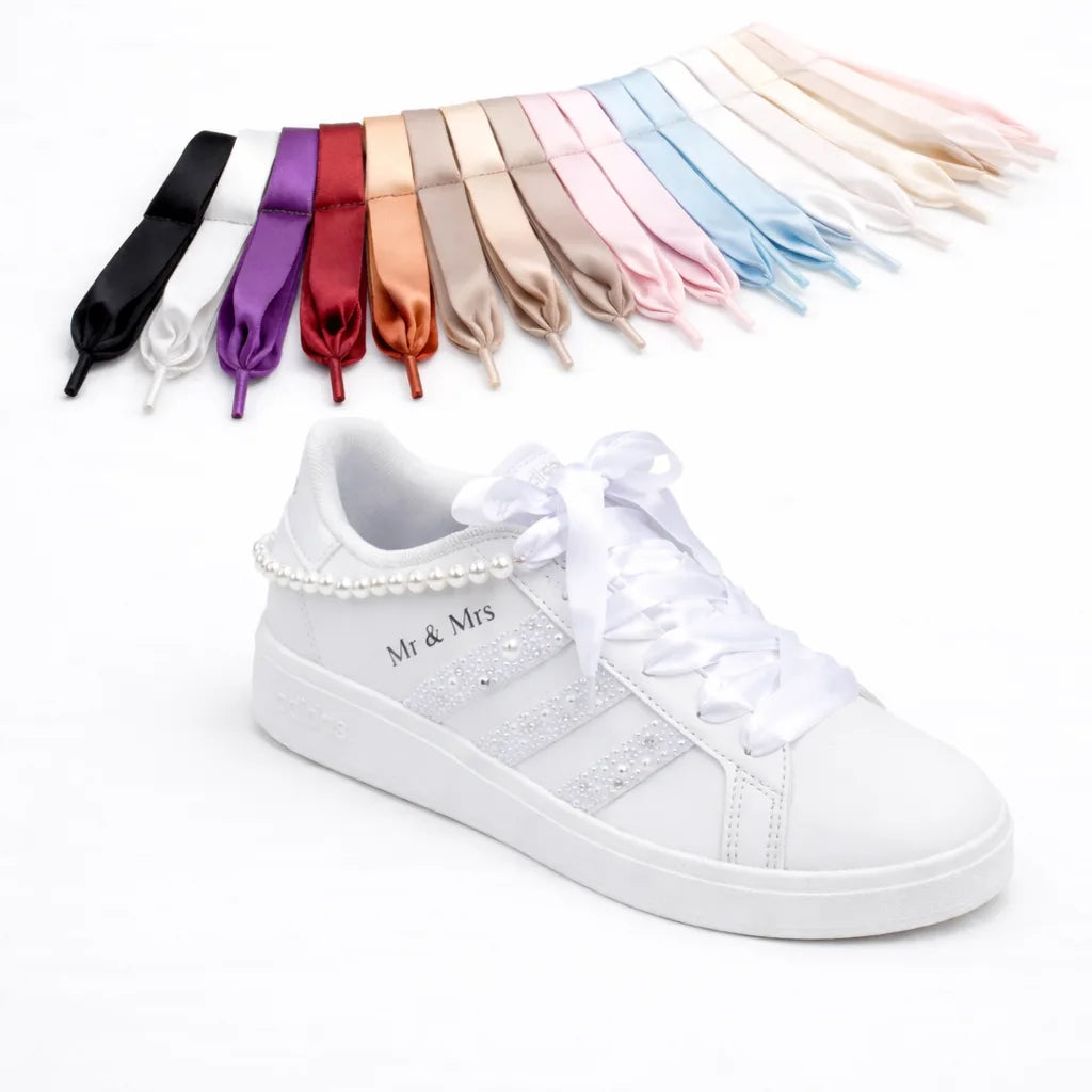 Lacets en soie satinée pour baskets élégantes