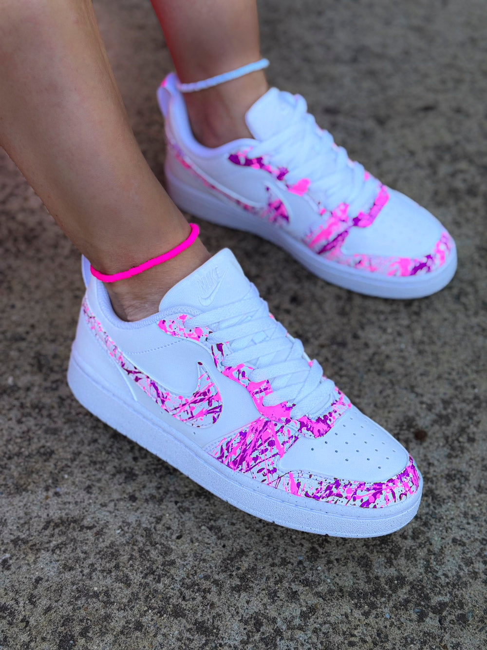 Baskets Nike Rose et Fuchsia
