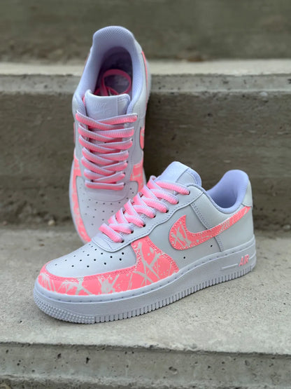 Air Force 1 corail custom artisanal réalisée en France