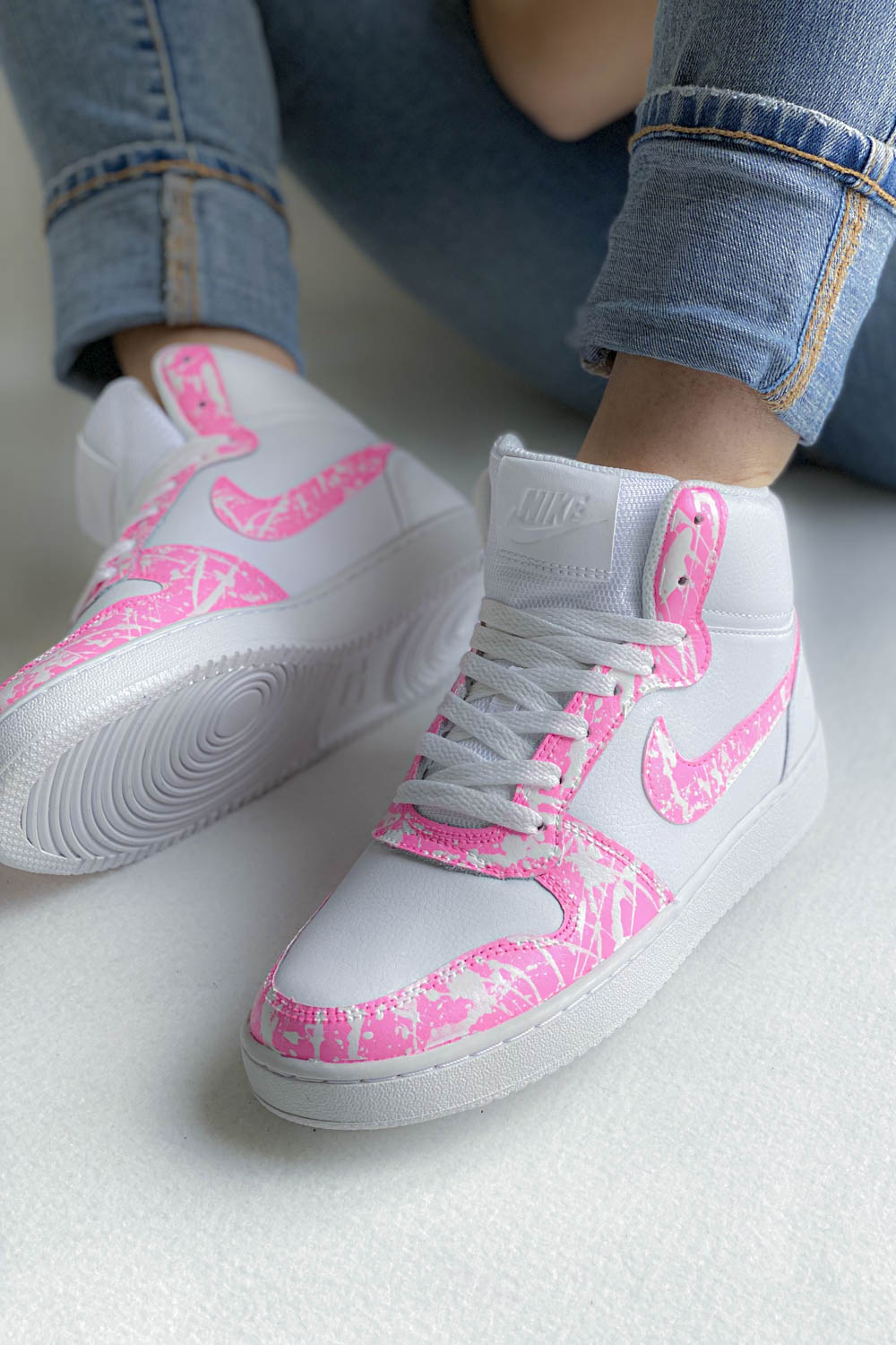 Baskets Montantes Nike Rose Bonbon COLORSNEAK