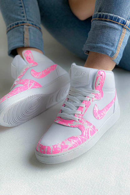 Baskets Montantes Nike Rose Bonbon COLORSNEAK