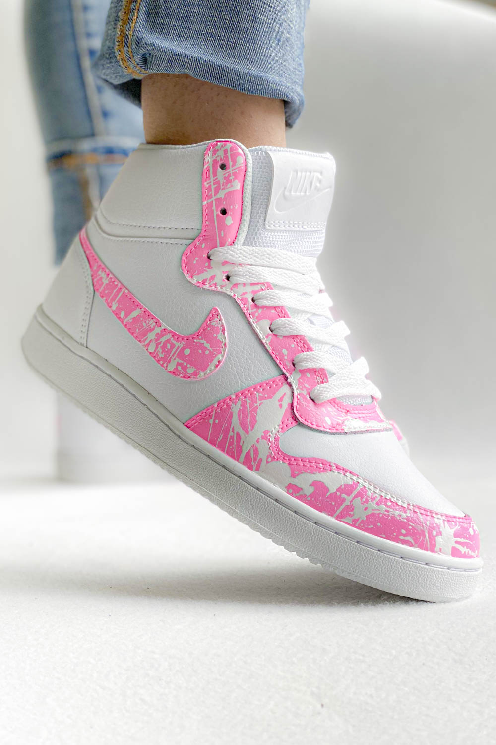 Baskets Montantes Nike Rose Bonbon COLORSNEAK