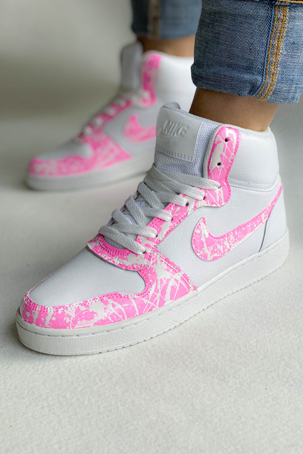 Baskets Montantes Nike Rose Bonbon COLORSNEAK