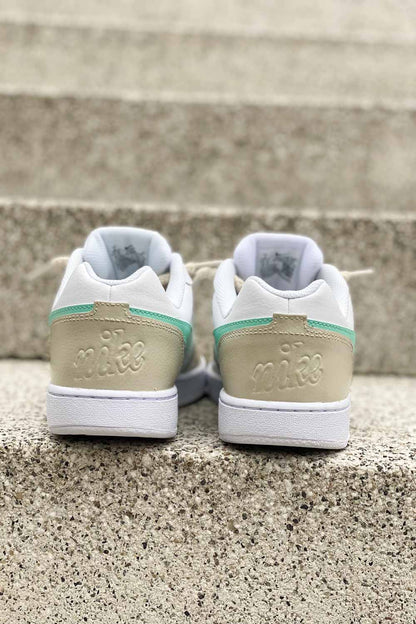 Basket Nike Beige et Turquoise