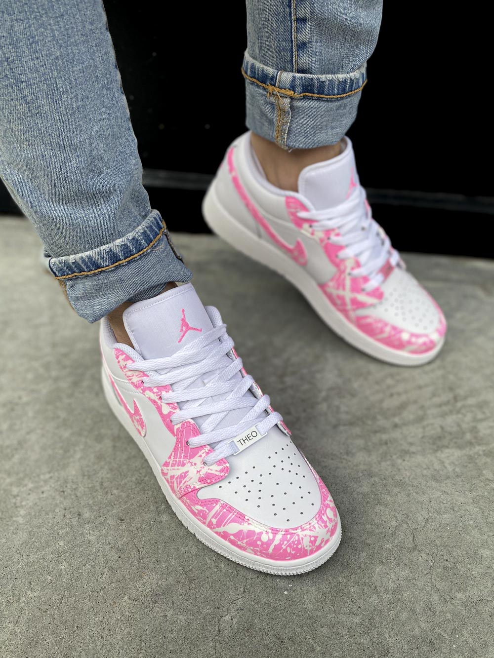 Baskets Nike Air Jordan Rose fluo