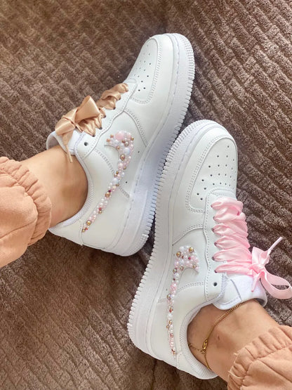 Air Force 1 perles nacrées finition haut de gamme