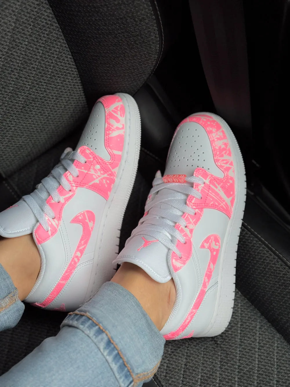 Swoosh Air Jordan Low corail custom