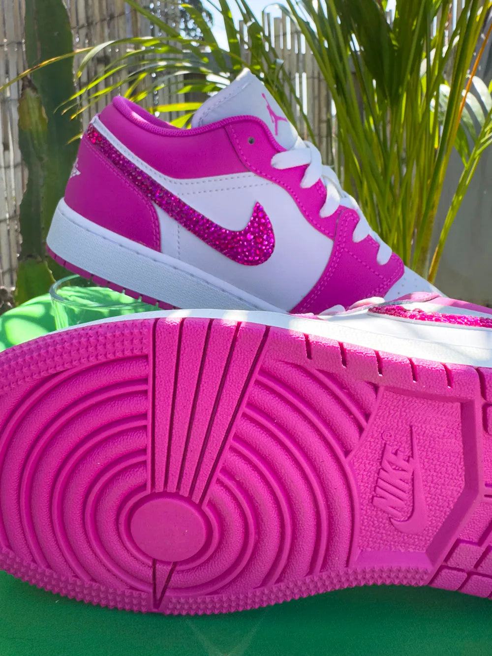 Air Jordan strass fuchsia finition haut de gamme