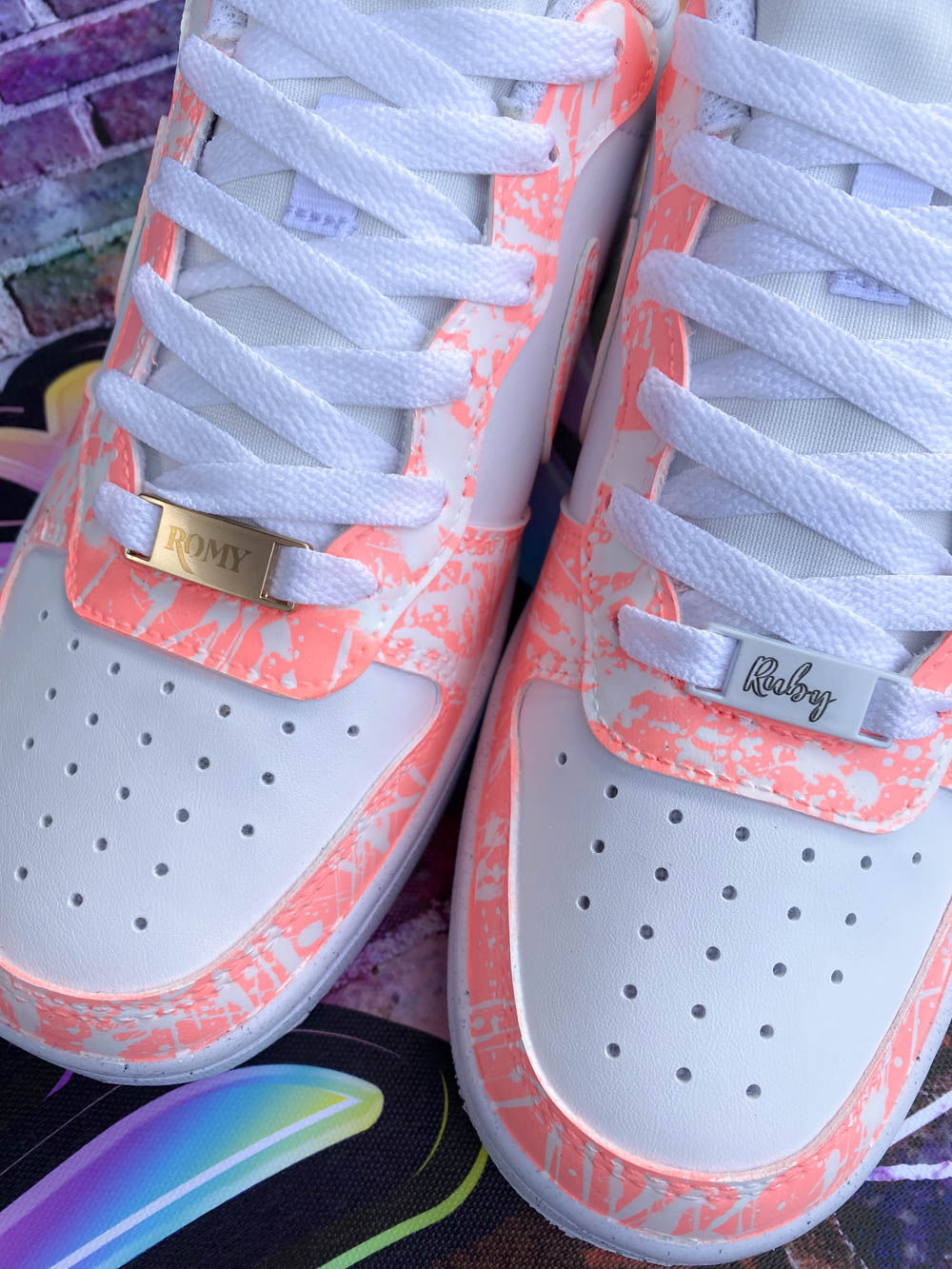 Basket Nike Orange Corail - COLORSNEAK