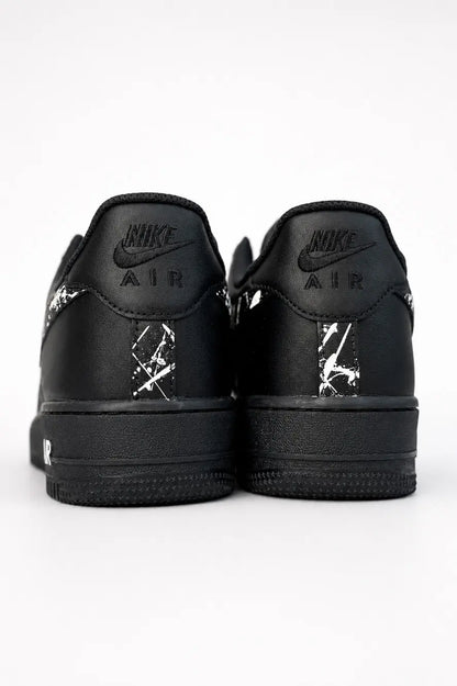 Air Force 1 personnalisée noir et blanc unisexe