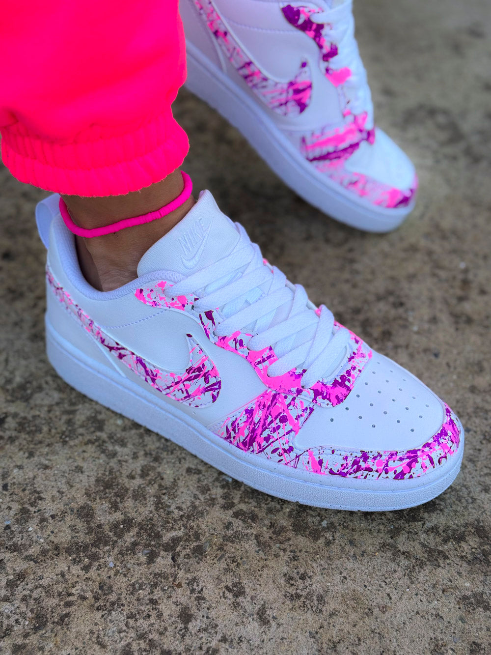 Baskets Nike Rose et Fuchsia