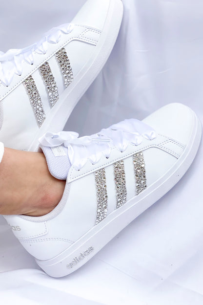 Baskets Adidas Strass Blanc