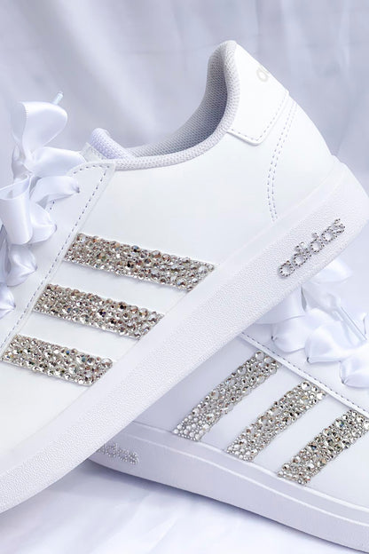 Baskets Adidas Strass Blanc