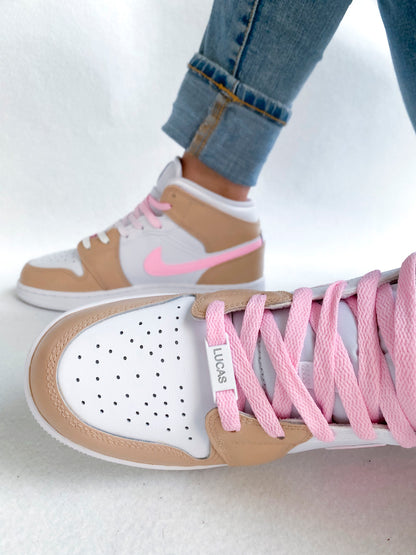 Air Jordan Mid  Beige et Rose