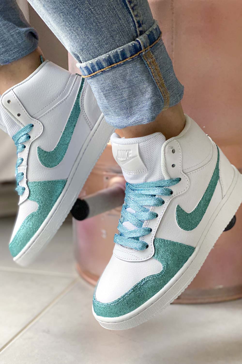 Nike montante verte online