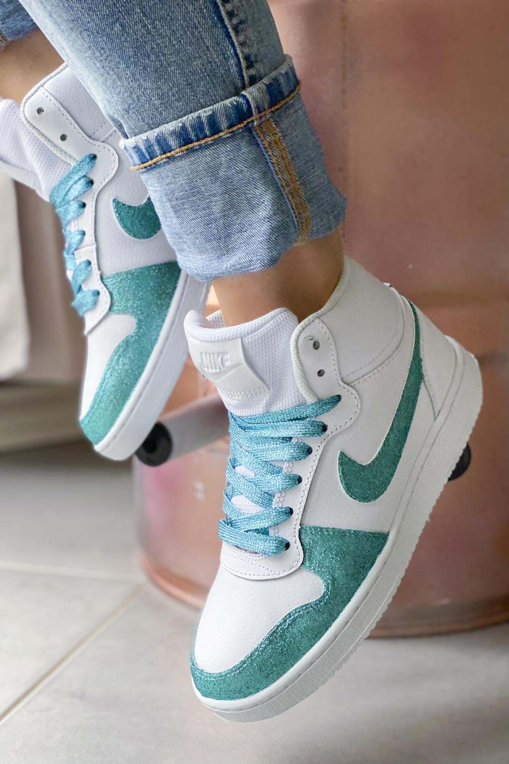 basket nike turquoise