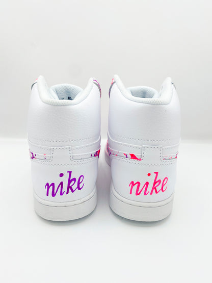 Baskets Montantes Nike Rose et Fuchsia