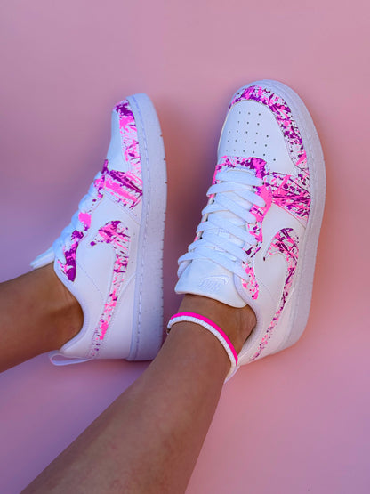 Baskets Nike Rose et Fuchsia