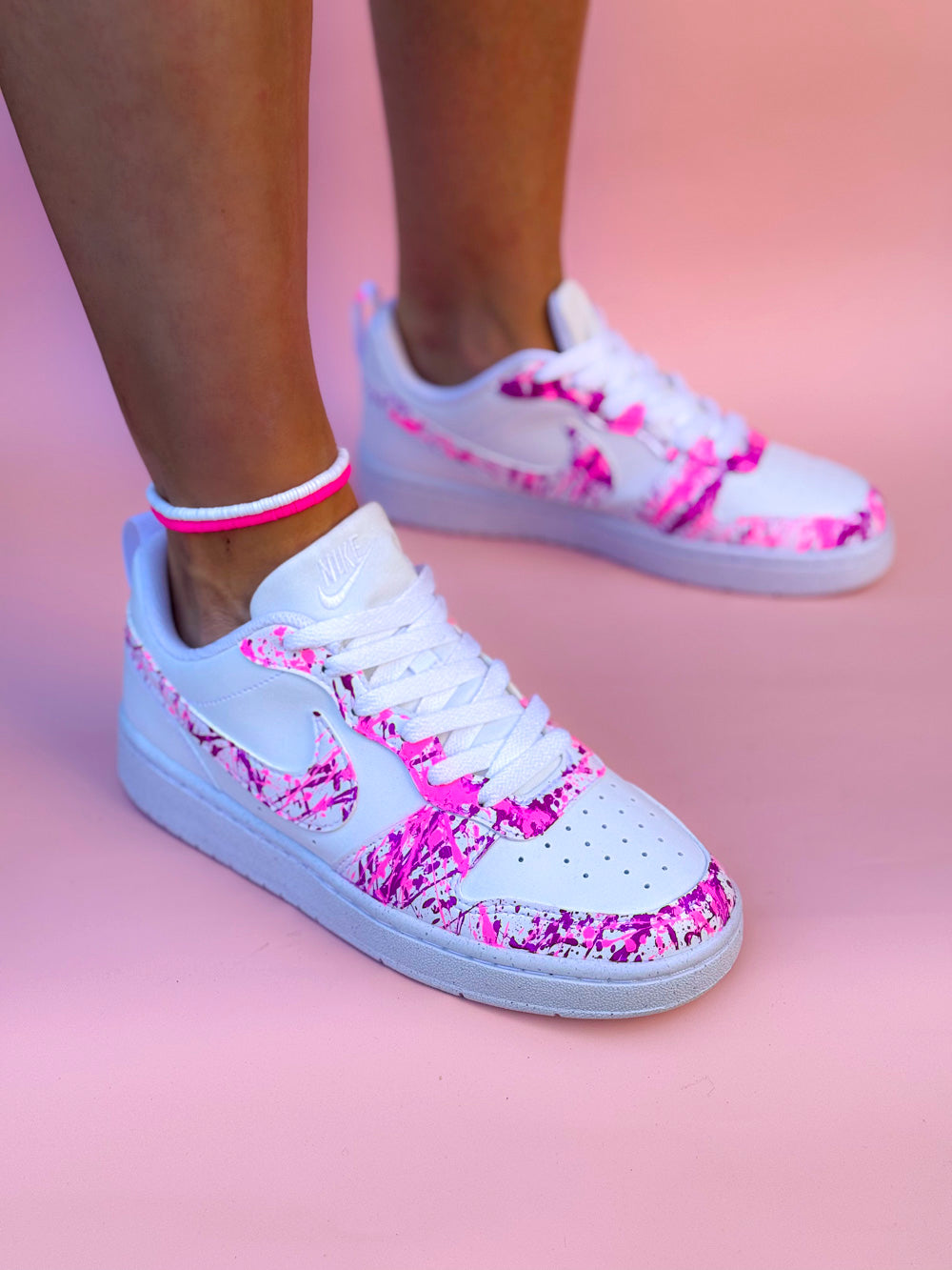 Baskets Nike Rose et Fuchsia