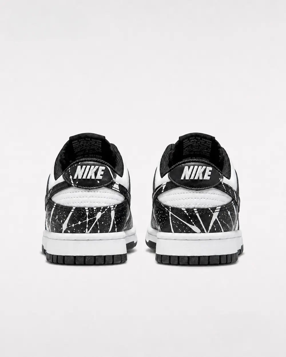 Sneakers noir blanc personnalisées