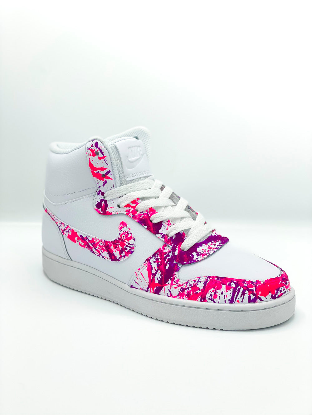 Baskets Montantes Nike Rose et Fuchsia