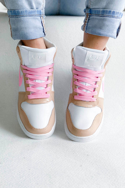 Baskets Montantes Nike Beige et Rose