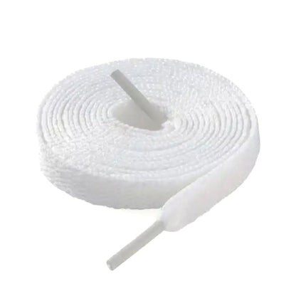 Lacets blancs plats pour baskets