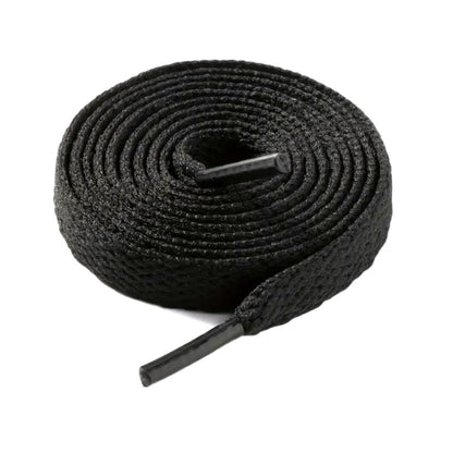 Lacets noirs plats pour baskets
