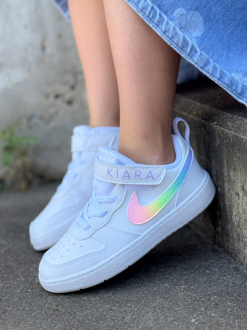 Nike enfant personnalisée pastel