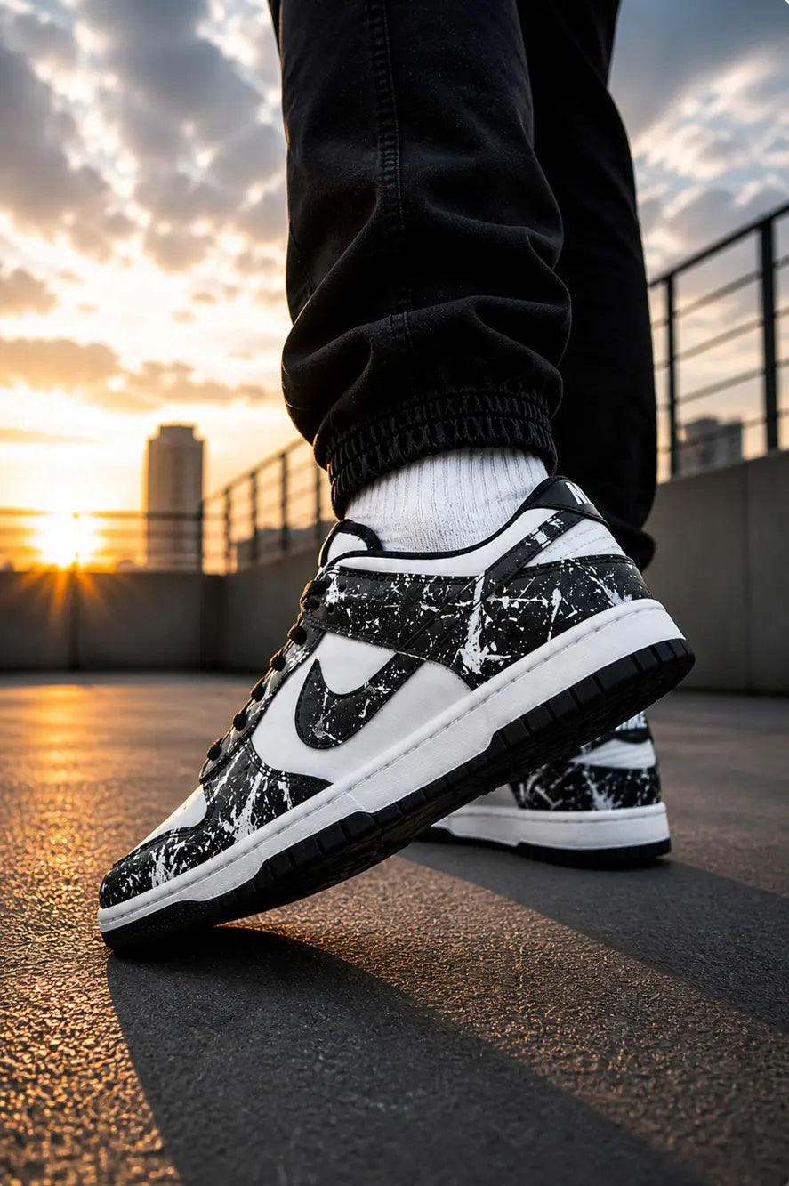Baskets noir et blanc Nike femme homme