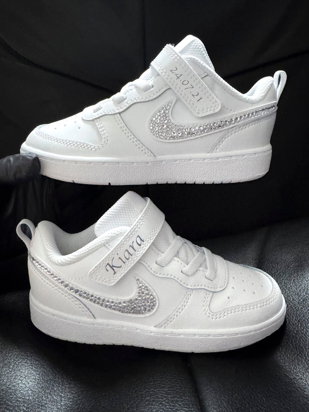 Nike Borough Enfant Strass Blanc Personnalisée