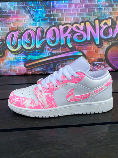 Air Jordan 1 Low Rose Fluo